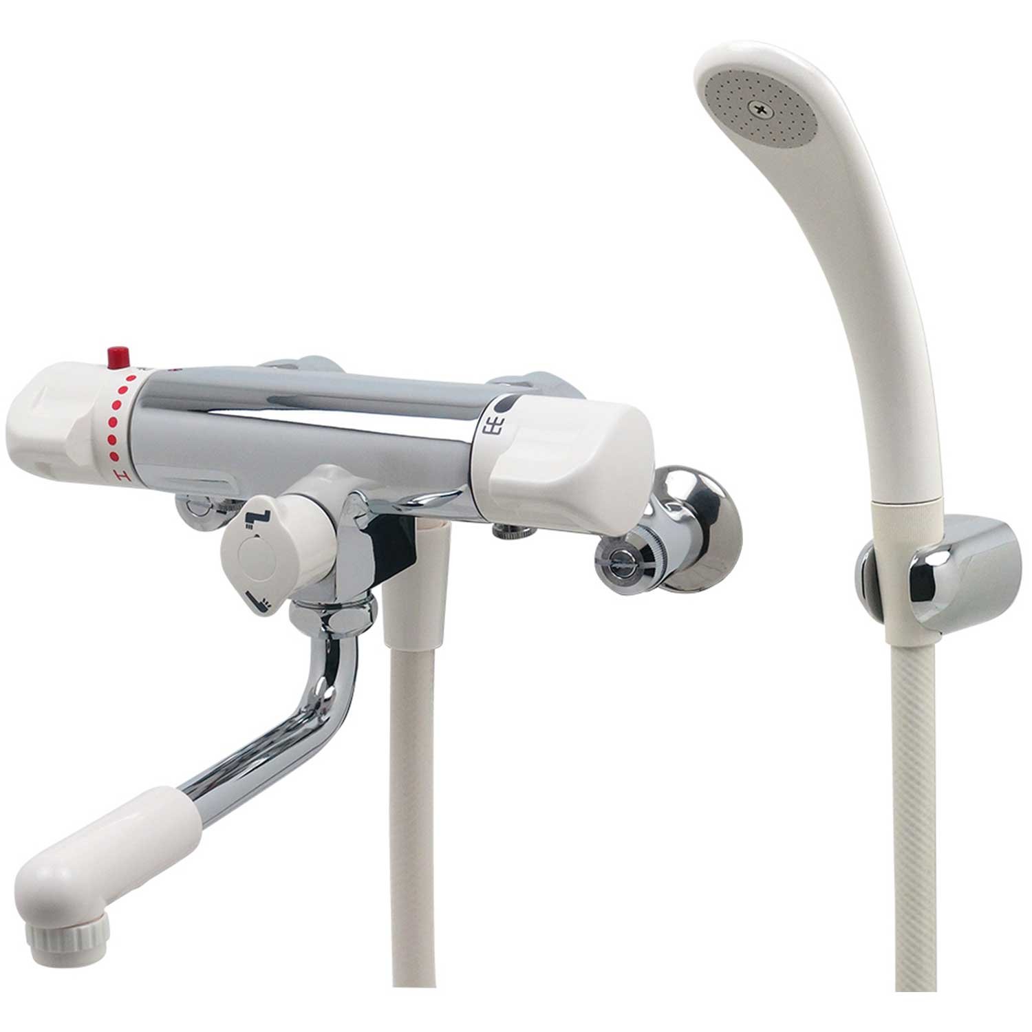 Amazon | カクダイ サーモスタットシャワー混合栓 逆配管 173-132K